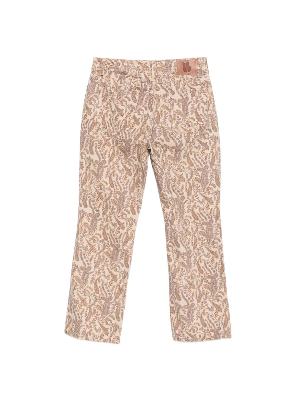 Ba&Sh Tooty katoenen broek met paisley-print Beige