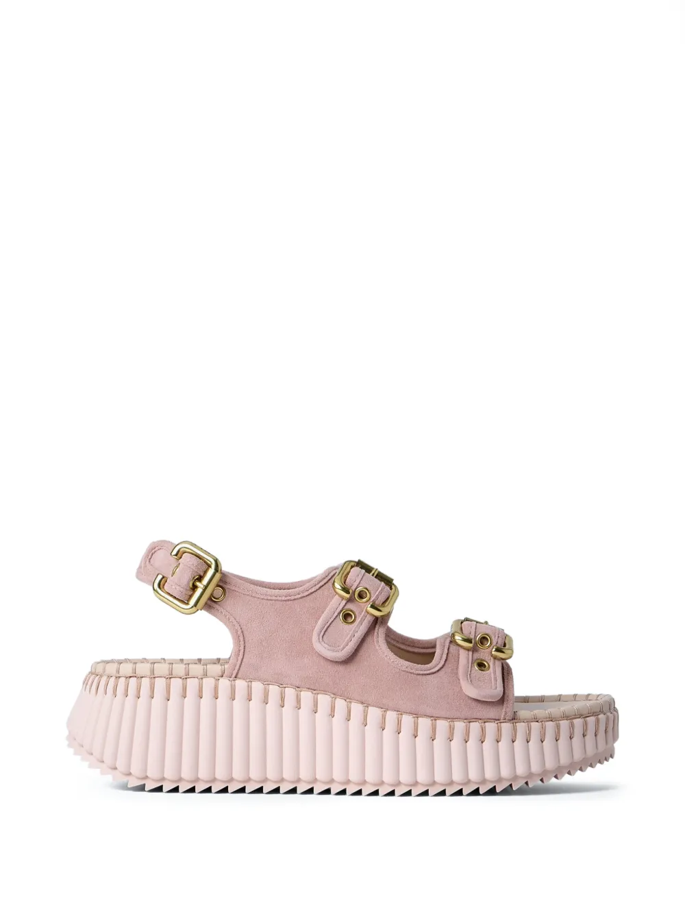 Chloé buckle-strap sandals Roze