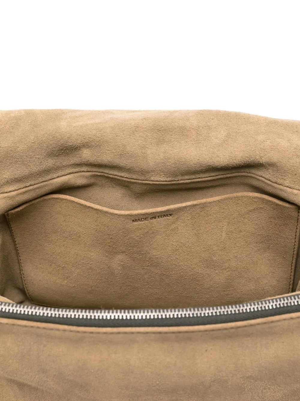 Rick Owens Big Pillow Griffin leren schoudertas Beige