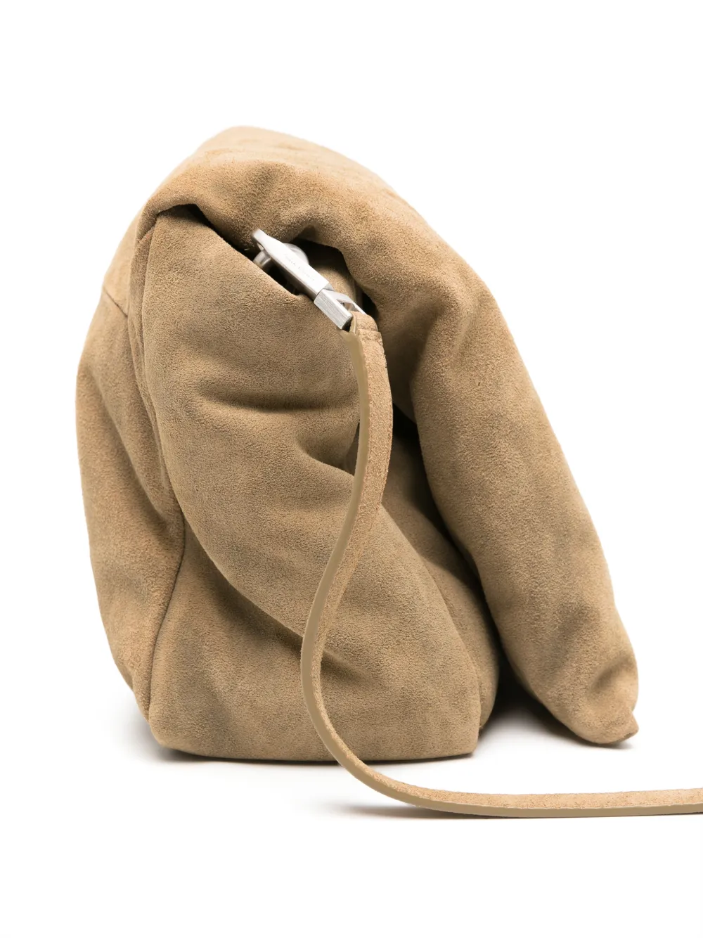 Rick Owens Big Pillow Griffin leren schoudertas Beige