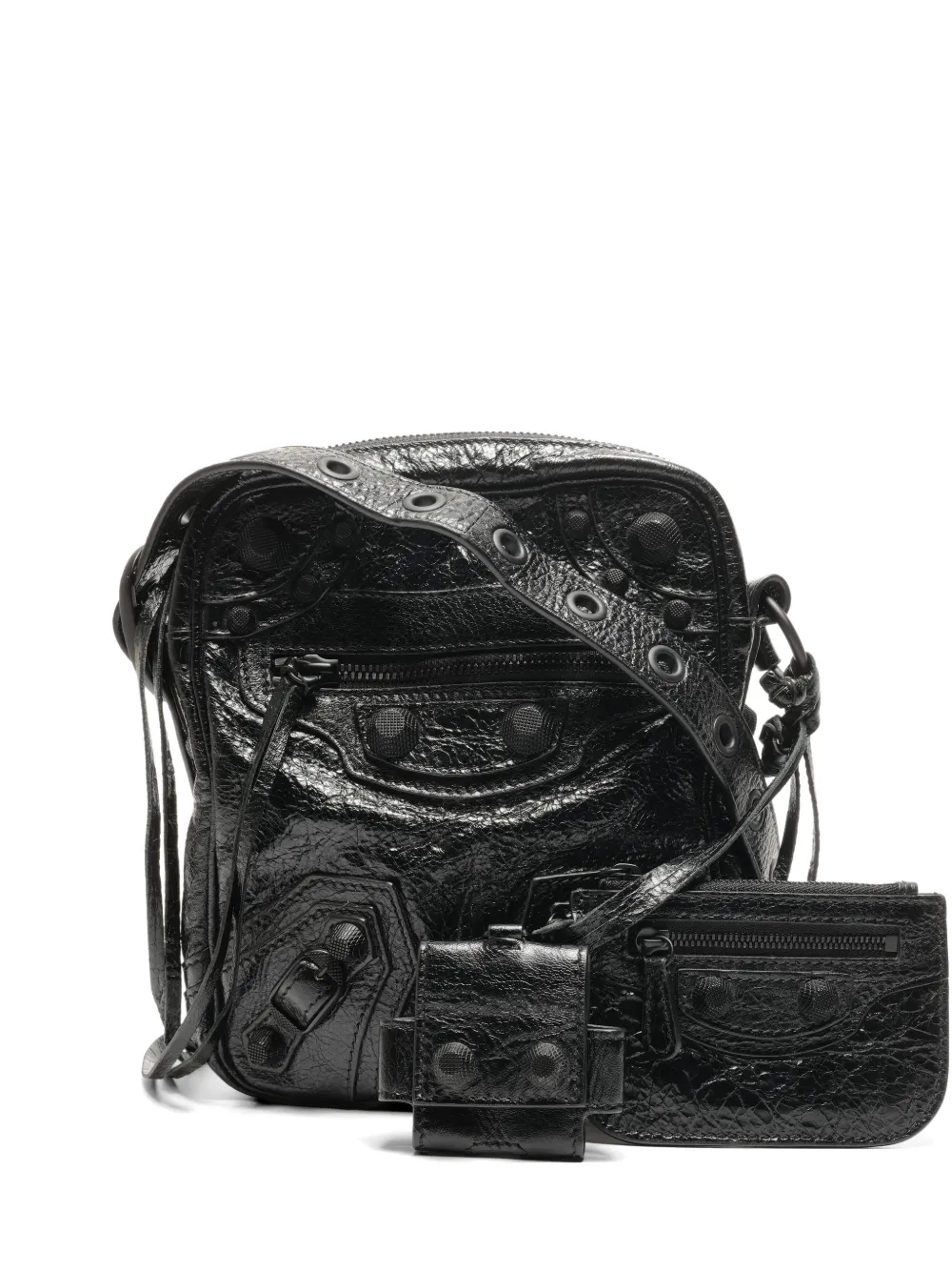 Balenciaga Pre-Owned 2020 Cagole leather cross body bag - Nero