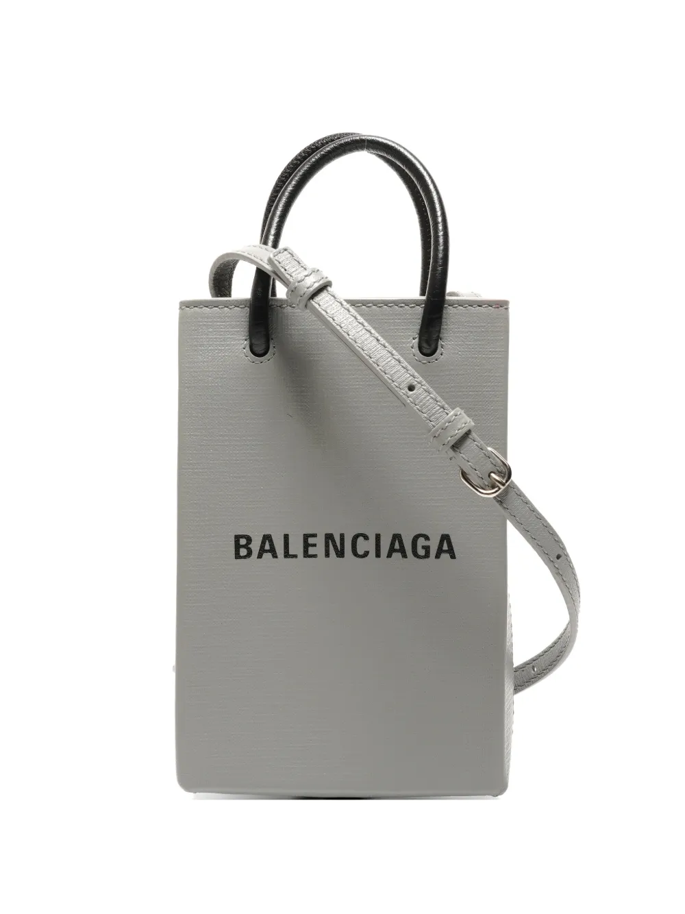 Balenciaga Pre-Owned 2020 mini leather tote bag - Grigio