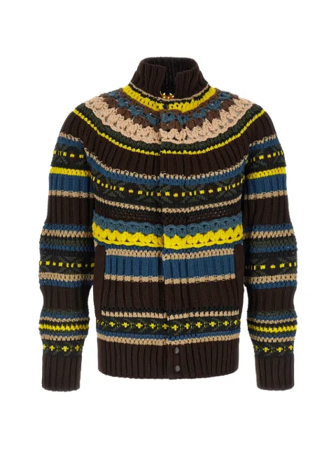 sacai openwork cardigan