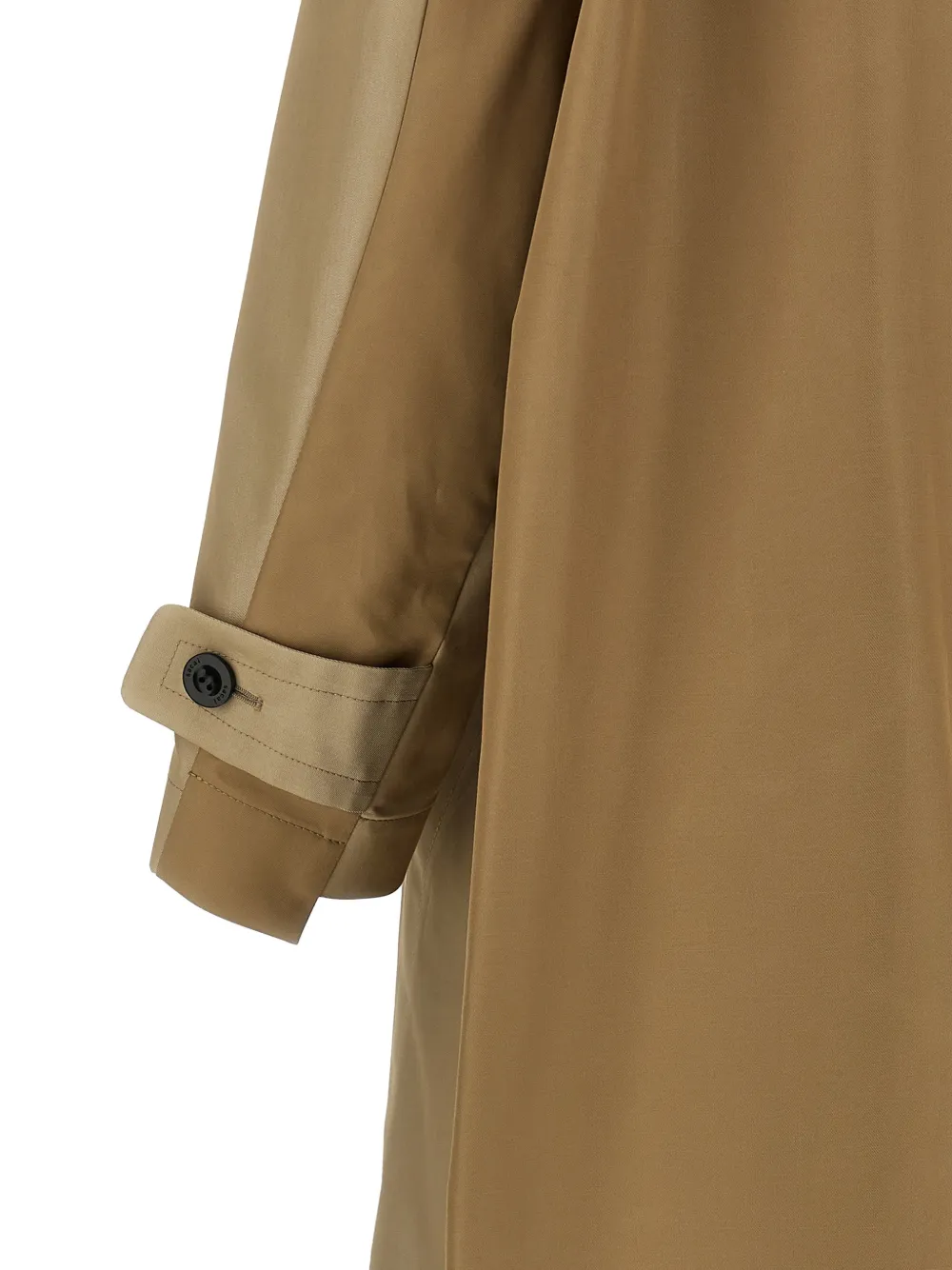 sacai Gelaagde trenchcoat met kraag Beige