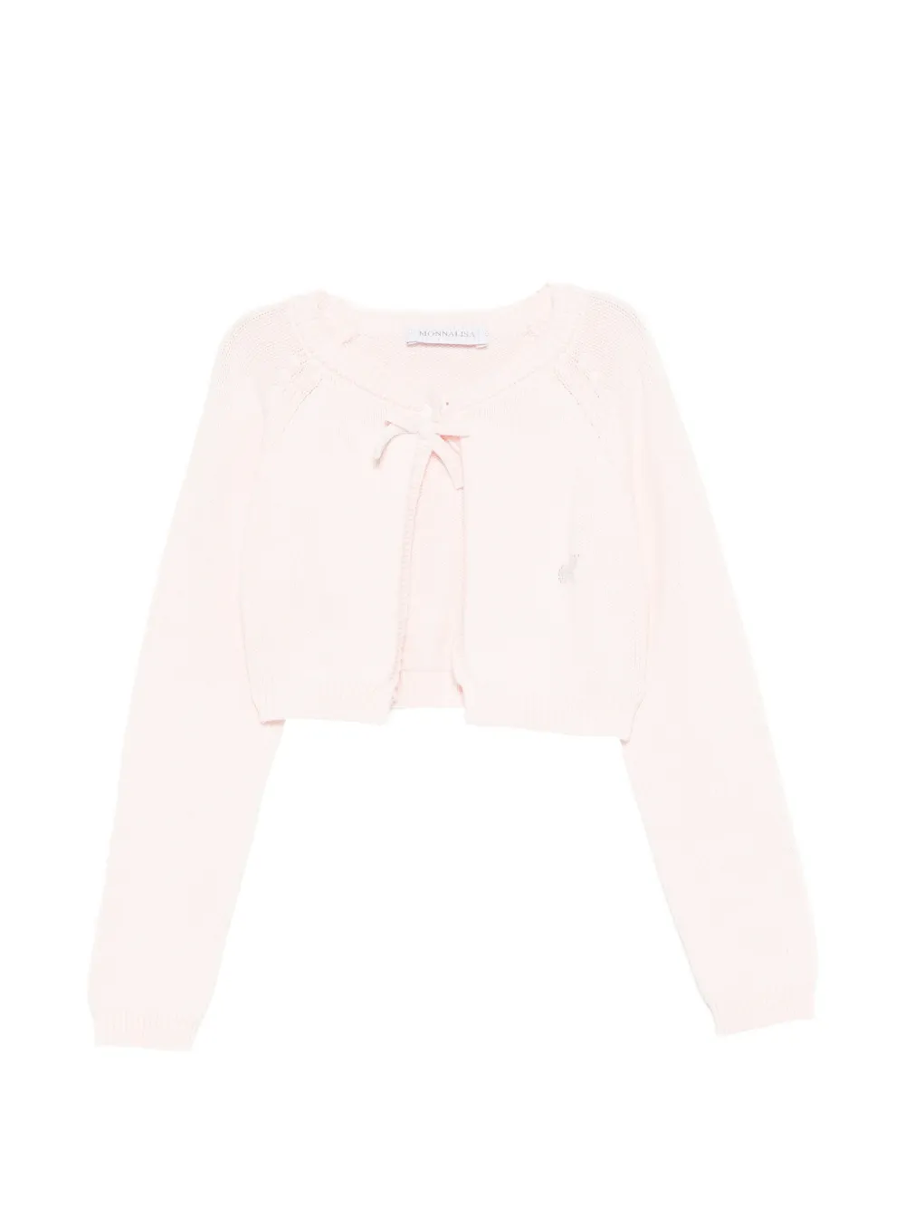 Monnalisa Cardigan mit Schnürung - Rosa