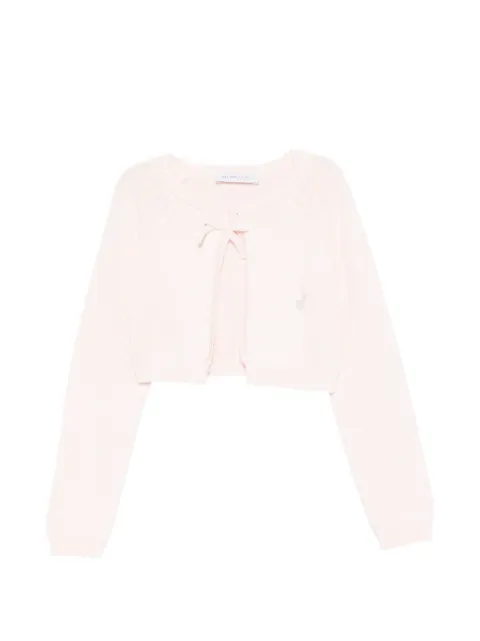 Monnalisa tie-detail cardigan