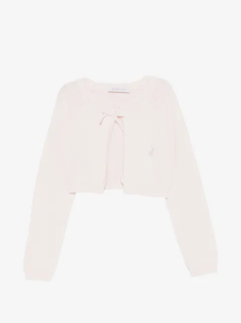 Monnalisa tie-detail cardigan