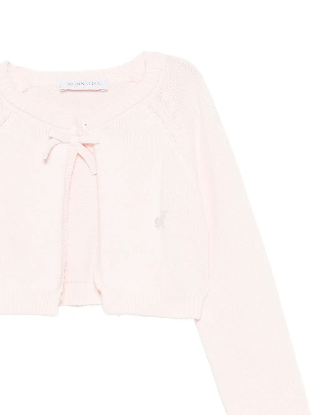 Monnalisa Vest met strikdetail Roze