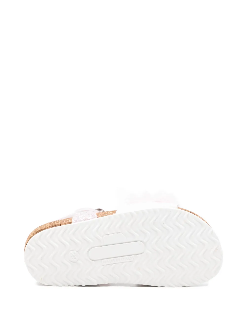 Monnalisa glitter floral sandals Roze