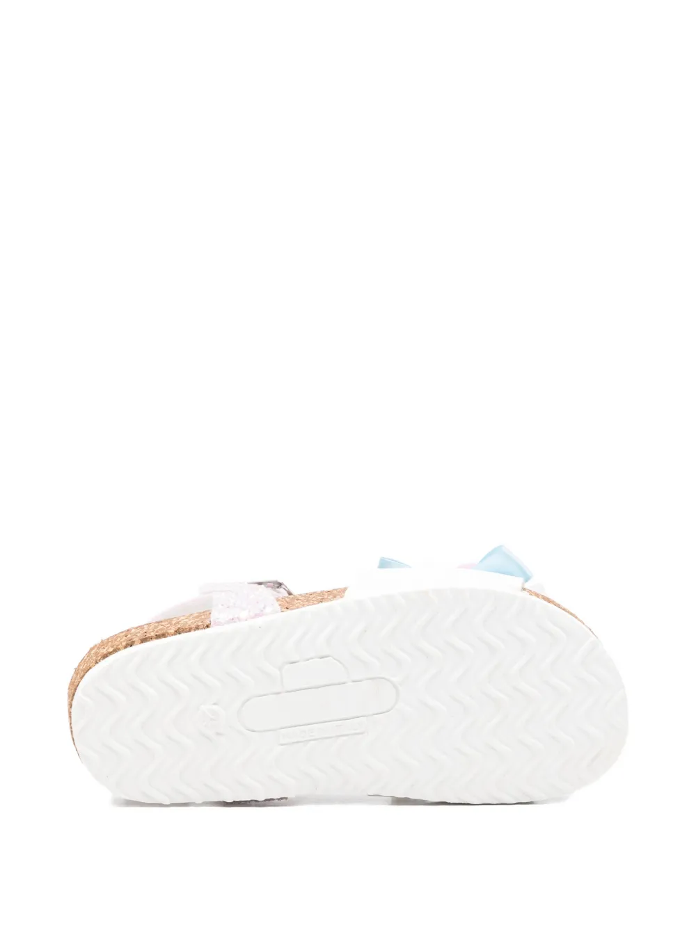 Monnalisa glitter floral sandals Roze