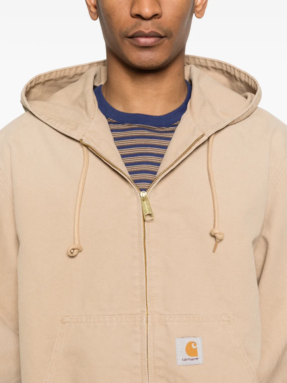 Carhartt WIP OG Active jack met capuchon en rits Beige