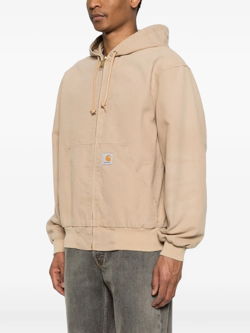  Carhartt Wip Og Active Hooded Zipped Jacket - Neutrals 
