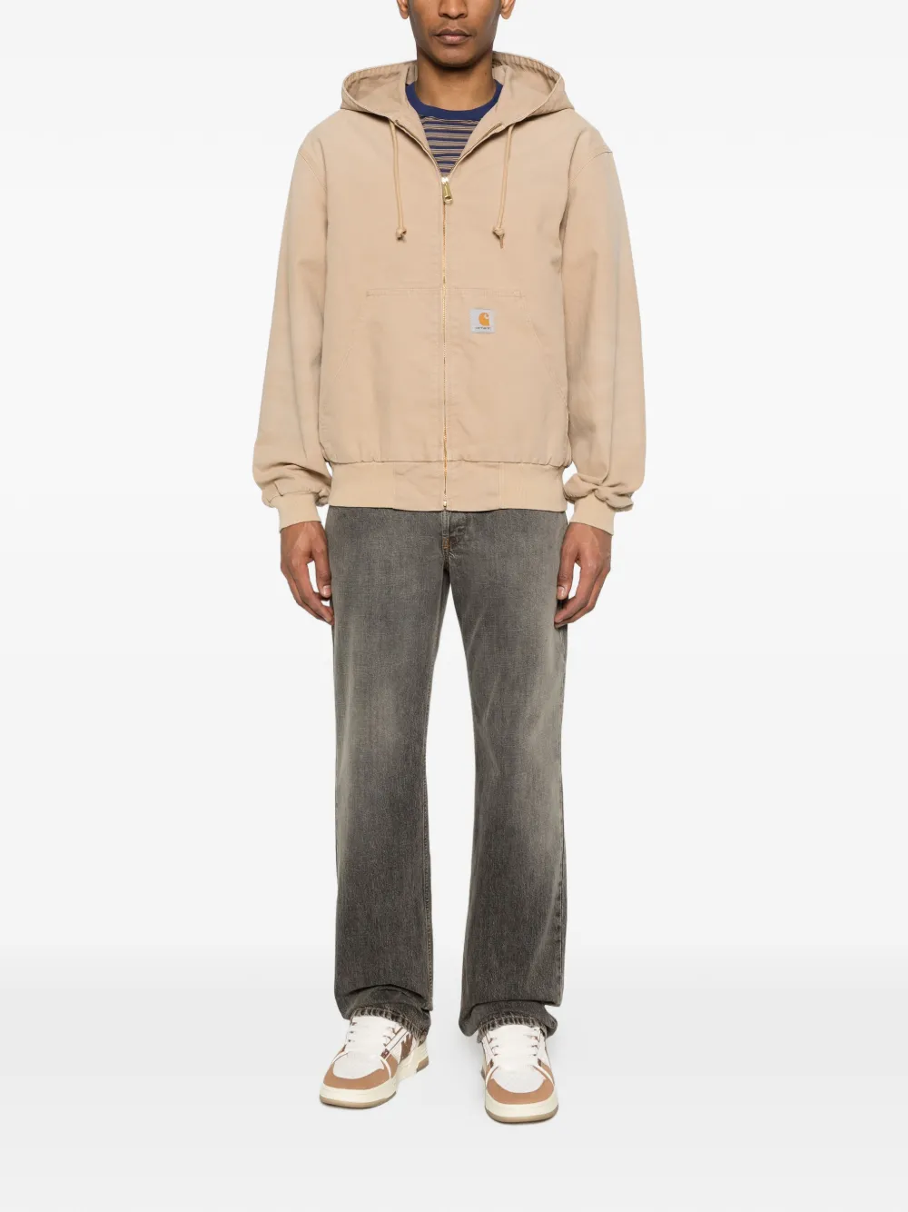  Carhartt Wip Og Active Hooded Zipped Jacket - Neutrals 