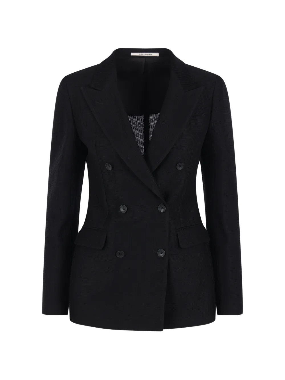 Tagliatore button-fastening blazer - Black
