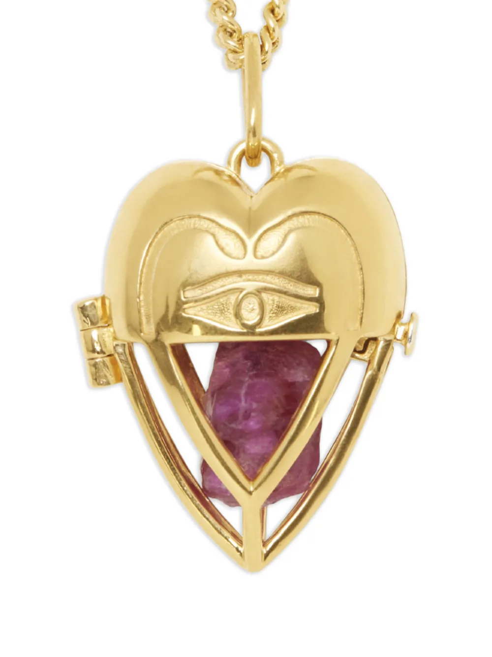 Capsule Eleven ハートペンダント ルビー ネックレス | メンズ