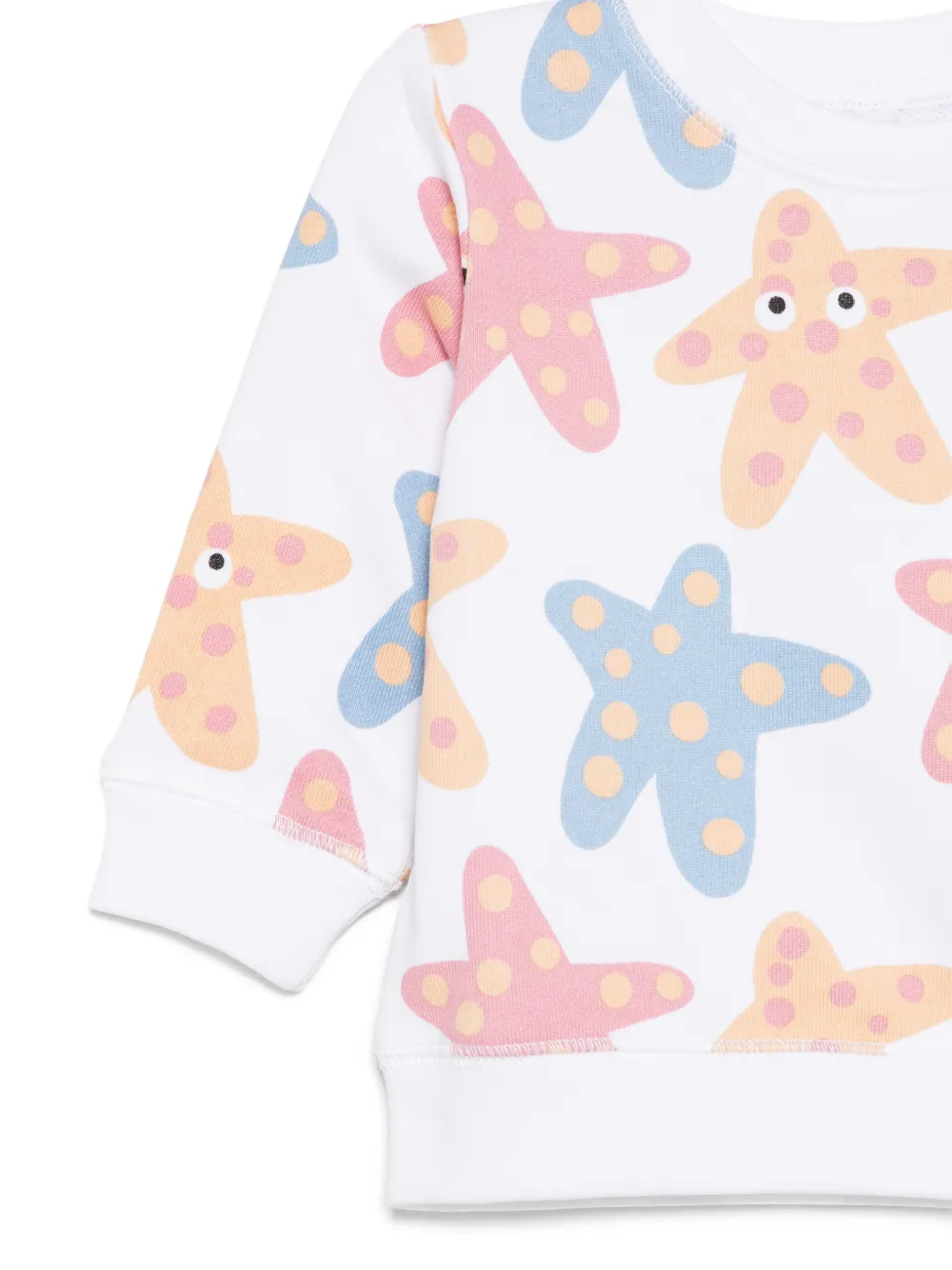 Stella Mccartney Kids Starfish-print Sweatshirt - White 