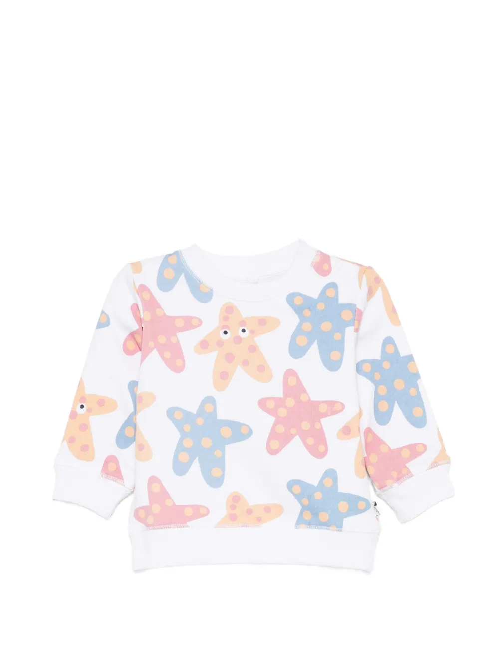 Stella McCartney Kids starfish-print sweatshirt - Bianco