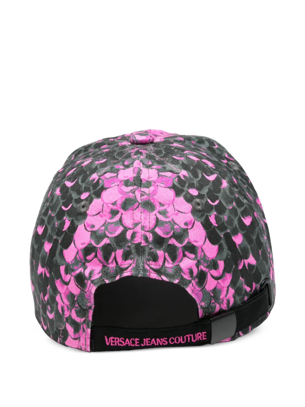  Versace Jeans Couture Patterned Cap Hat - Black 