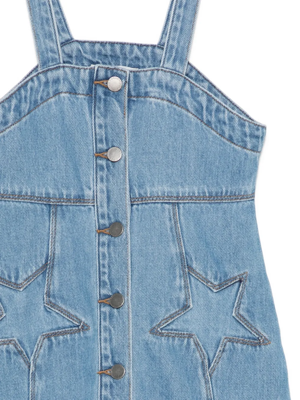 Stella McCartney Kids Jurk met sterdetail Blauw