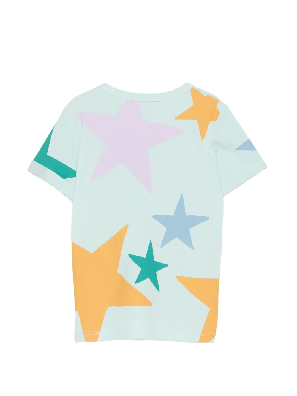 Stella McCartney Kids T-shirt met sterrenprint Blauw