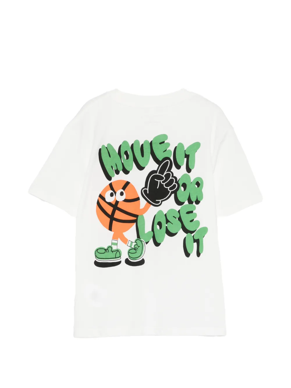 Stella McCartney Kids T-shirt met borduurwerk Wit