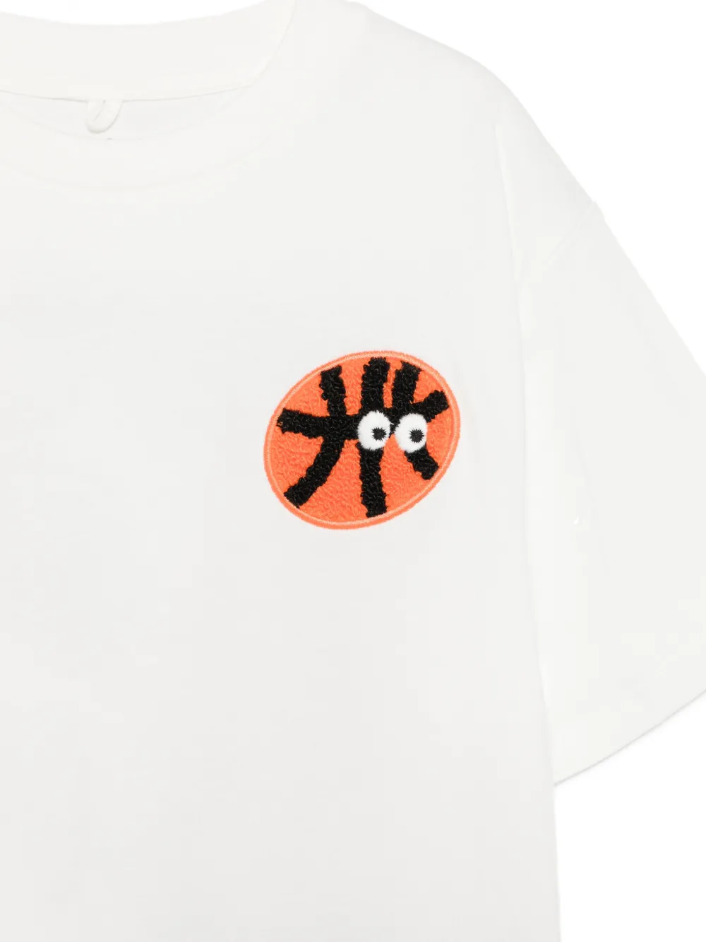 Stella McCartney Kids T-shirt met borduurwerk Wit