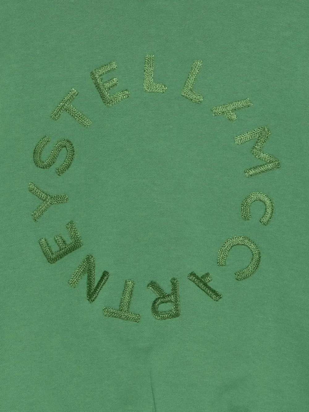 Stella McCartney Kids Hoodie met geborduurd logo Groen