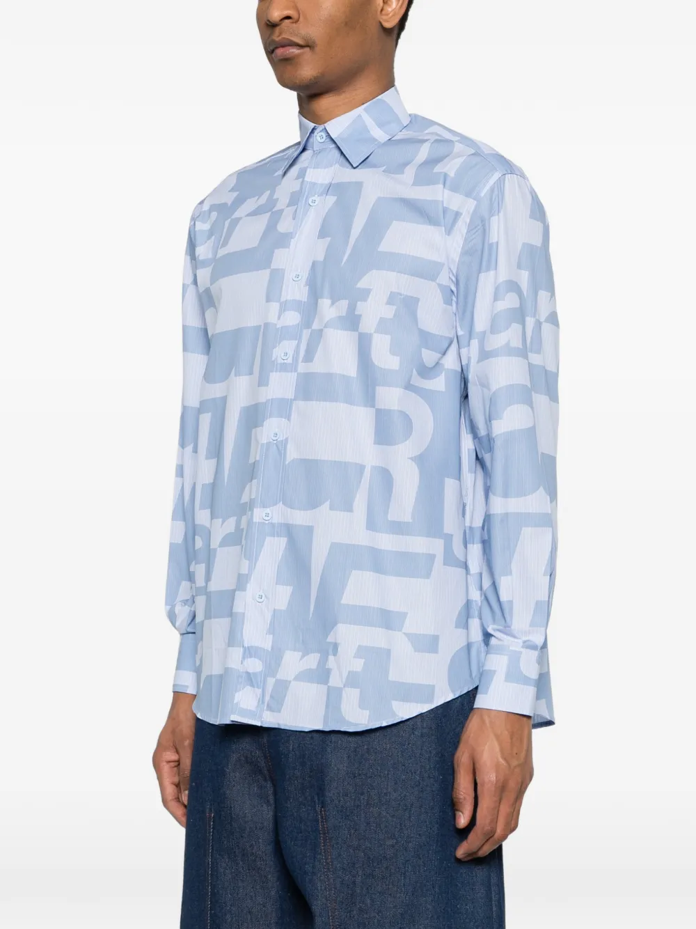  Arte Antwerp Allover Shirt - Blue 