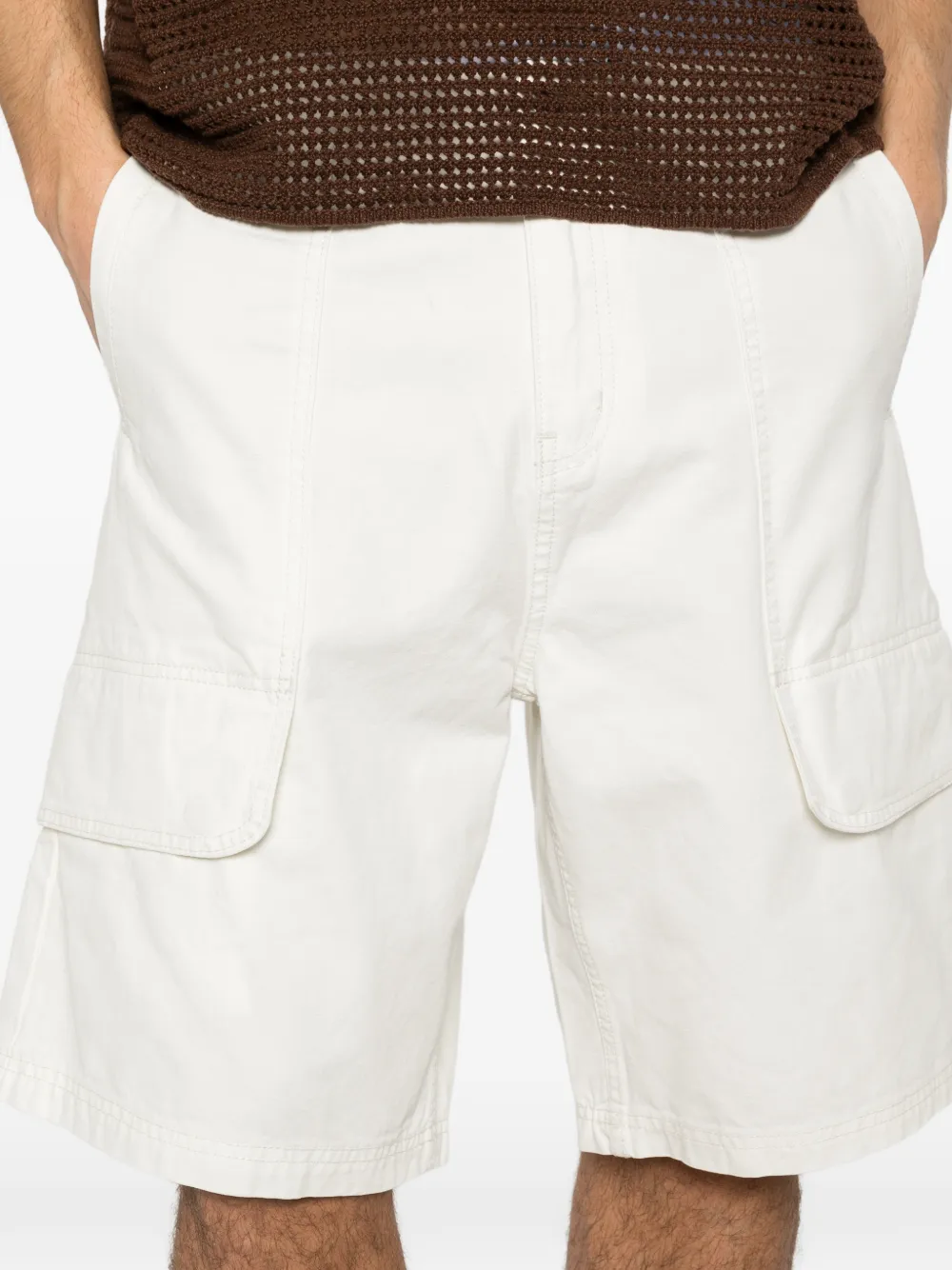 Arte Antwerp Shorts met cargo zak Wit