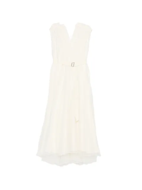 Brunello Cucinelli vestido largo con pliegues