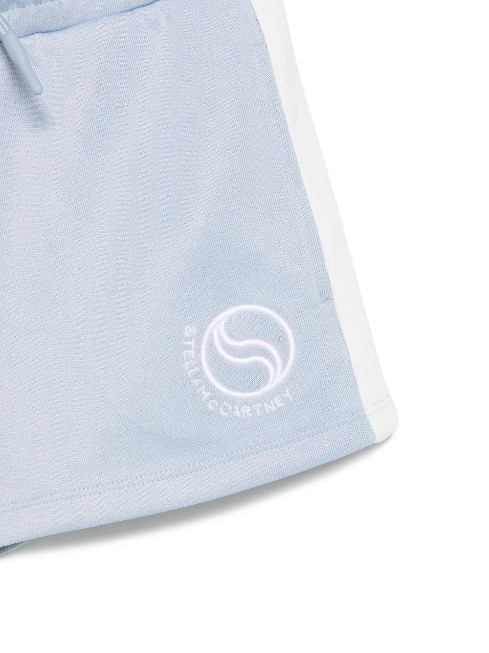 Stella McCartney Kids Shorts met logo Blauw