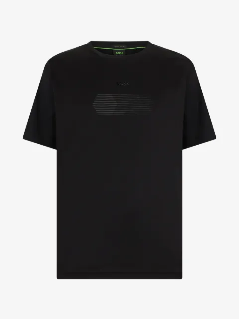 BOSS embossed-logo T-shirt