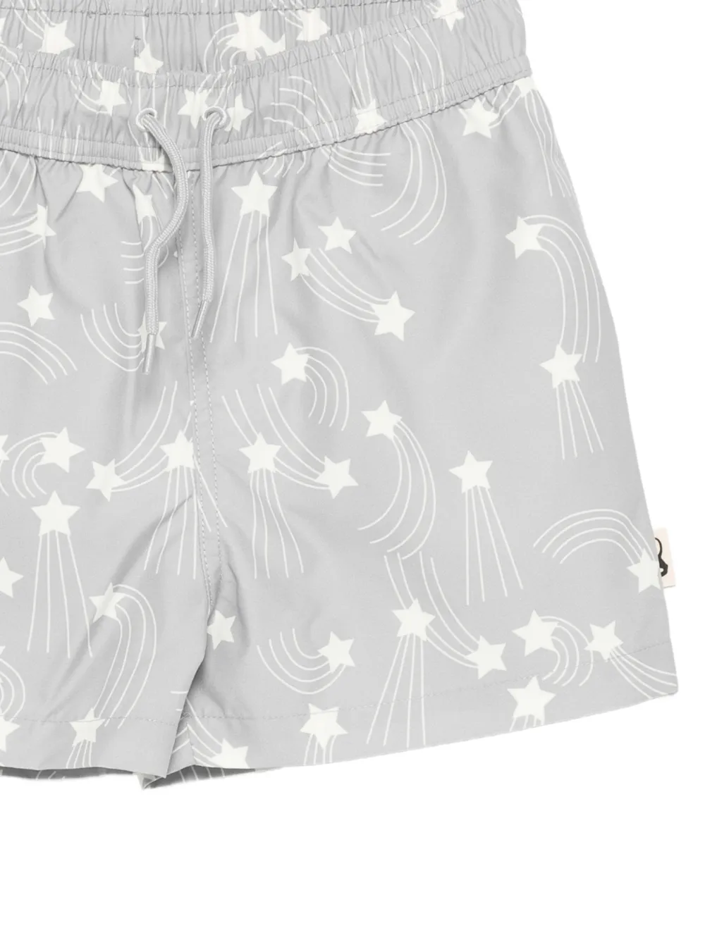  Mini Rodini Starfall Star-print Swim Shorts - Grey 