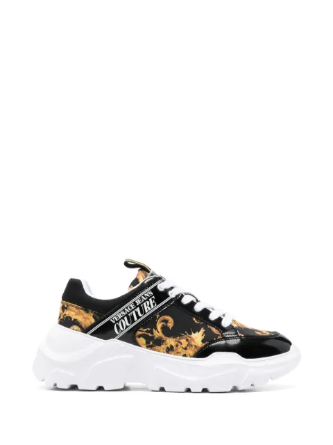 Versace Jeans Couture baroque lace-up sneakers