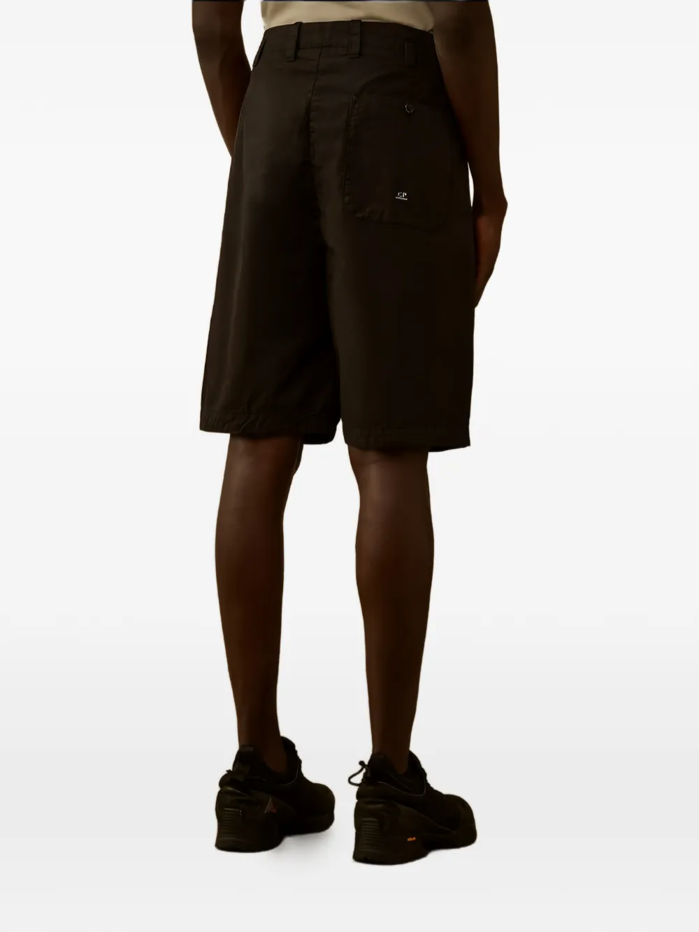 C.P. Company Geplooide shorts Zwart