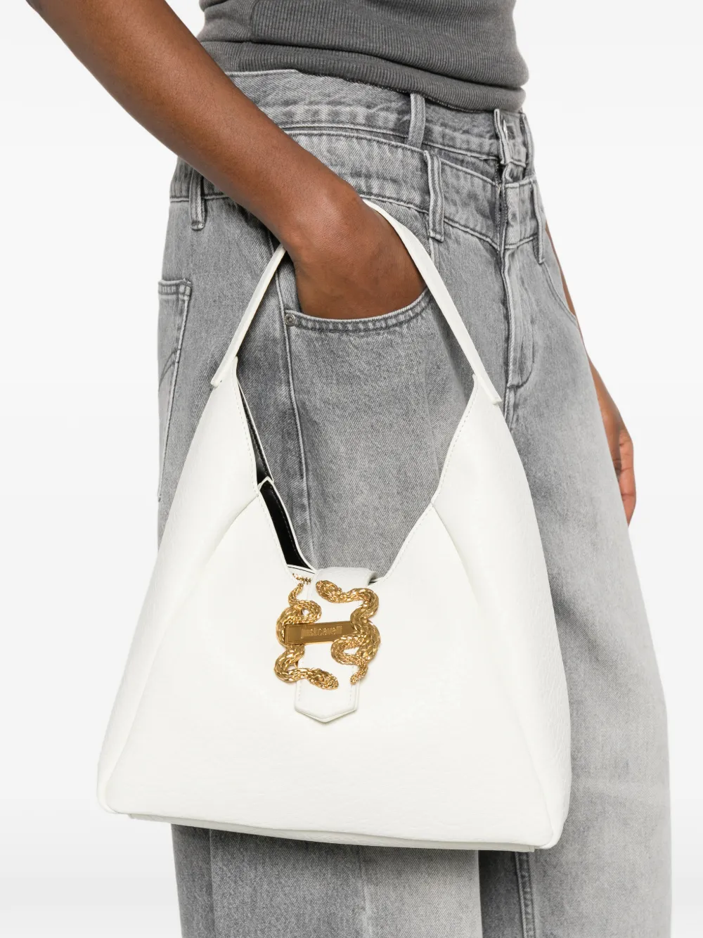  Just Cavalli Appliqué Tote Bag - White 