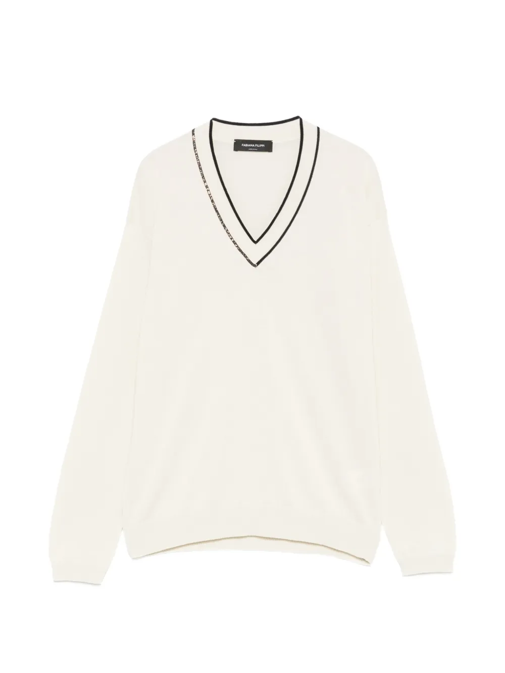 Fabiana Filippi V-neck sweater - Bianco