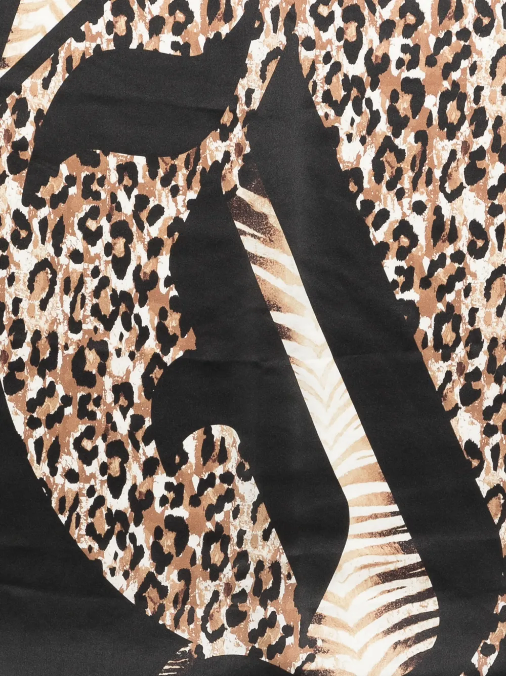  Just Cavalli Animal Print Scarf - Black 
