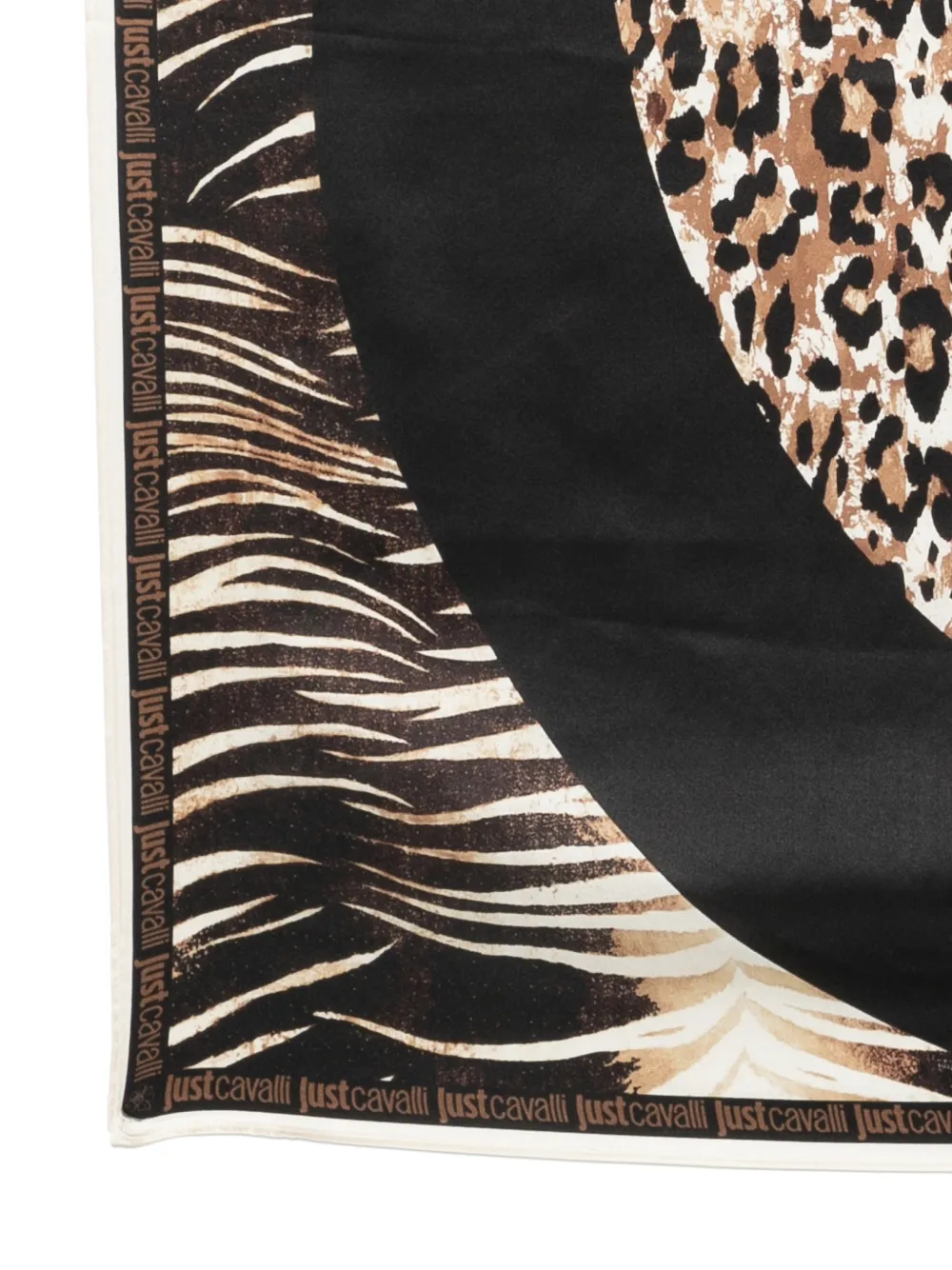  Just Cavalli Animal Print Scarf - Black 