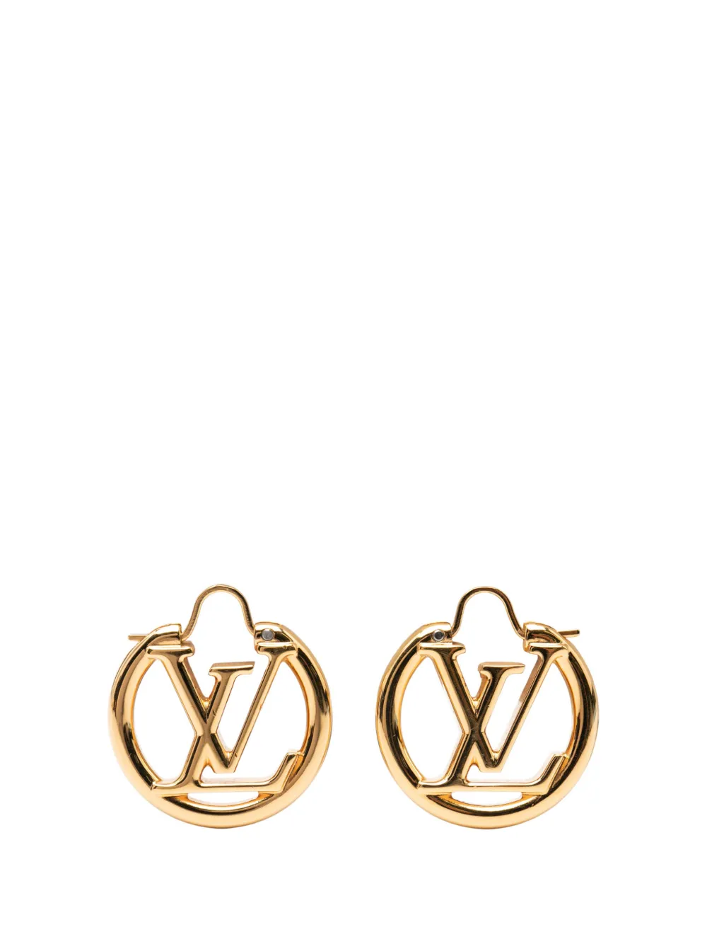 Louis Vuitton Pre-Owned 2021 Gold Plated Louise Hoop Earrings PM costume earrings - Oro