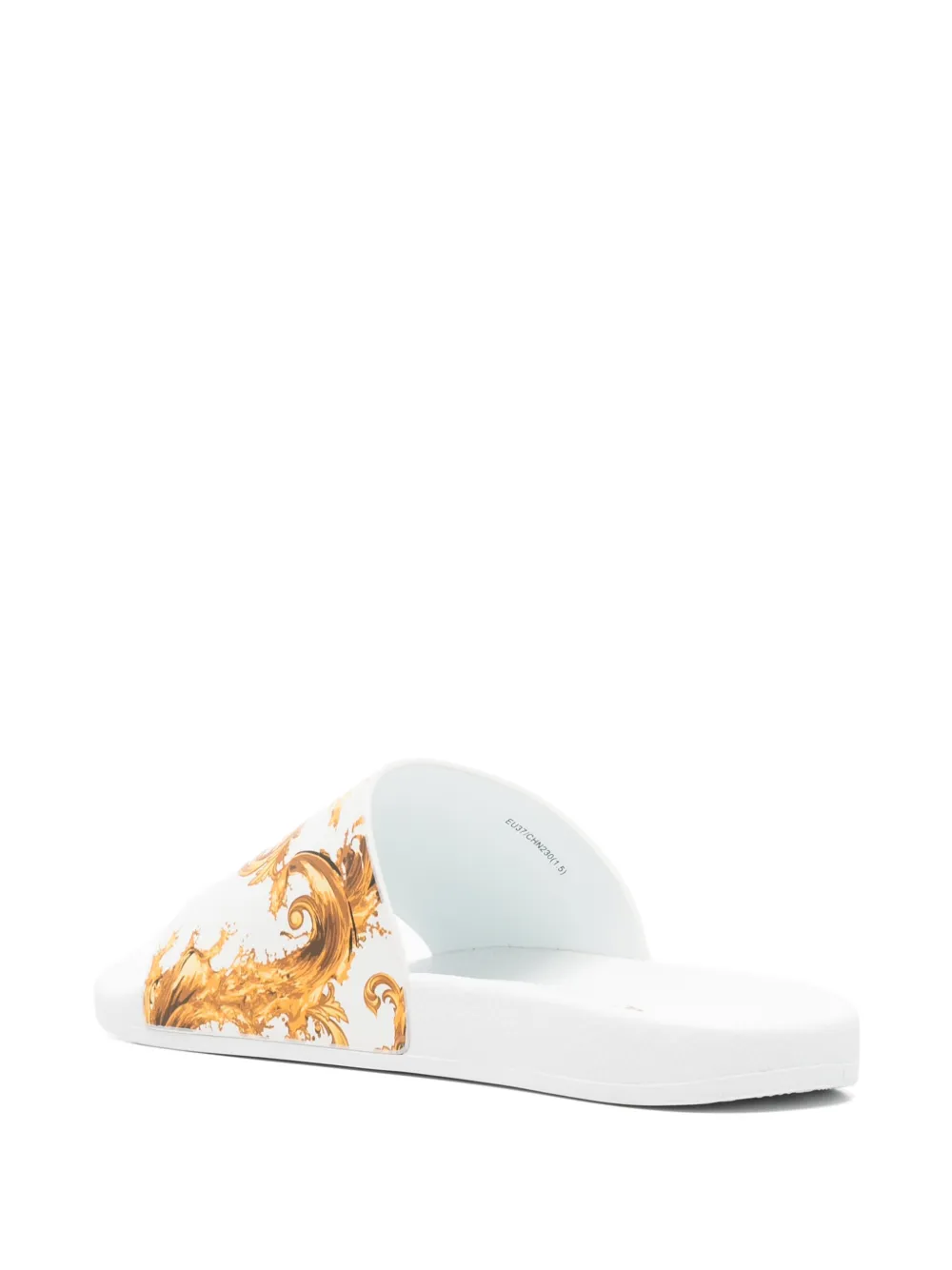 Versace Jeans Couture printed slides Wit