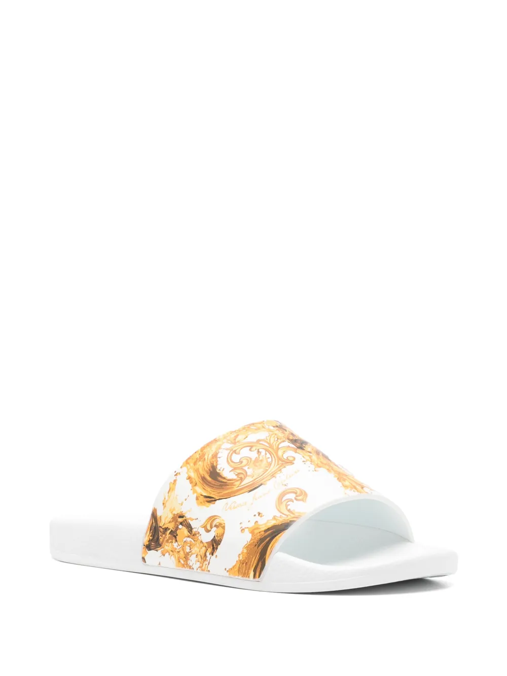 Versace Jeans Couture printed slides Wit
