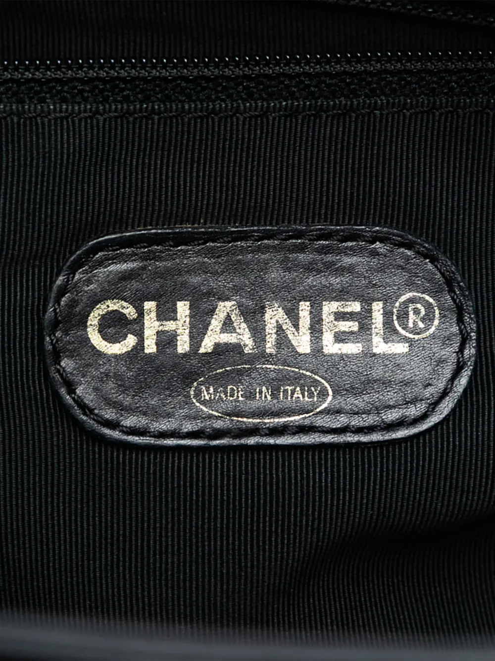 1997-1999 Cc Caviar Tortoise Chain Tote Bag