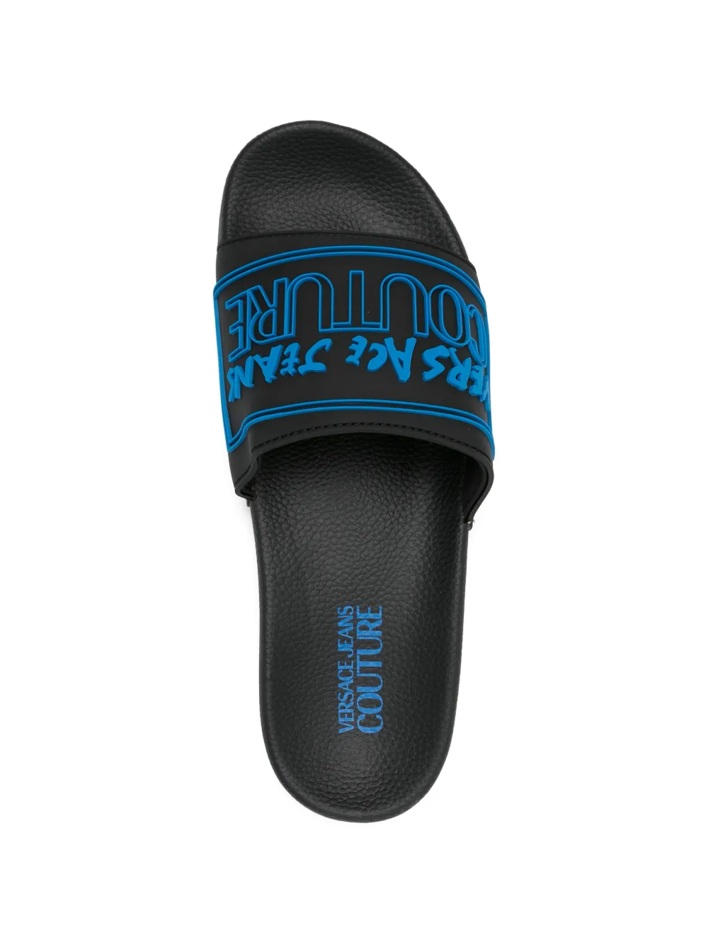 Versace Jeans Couture logo-detail slides Zwart