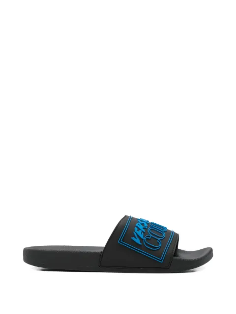 Versace Jeans Couture logo-detail slides