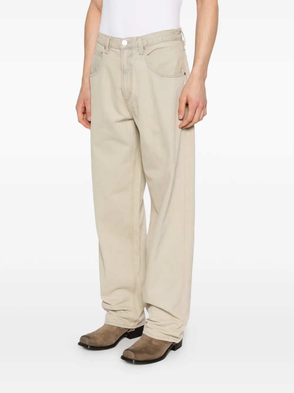  Agolde Pocket Denim Jeans - Neutrals 