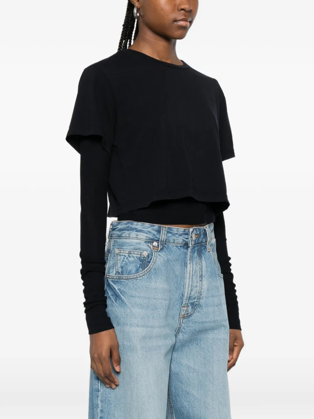  Agolde Romily Layered T-shirt - Blue 