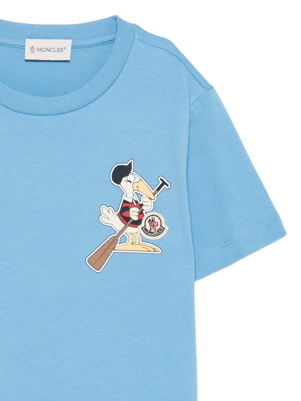 Moncler Enfant Grafisch T-shirt Blauw