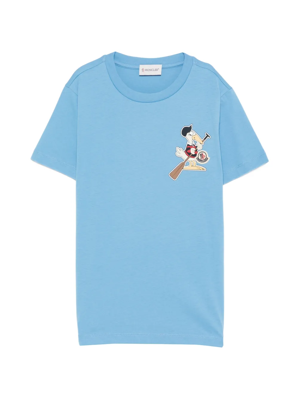 Moncler Enfant Grafisch T-shirt Blauw