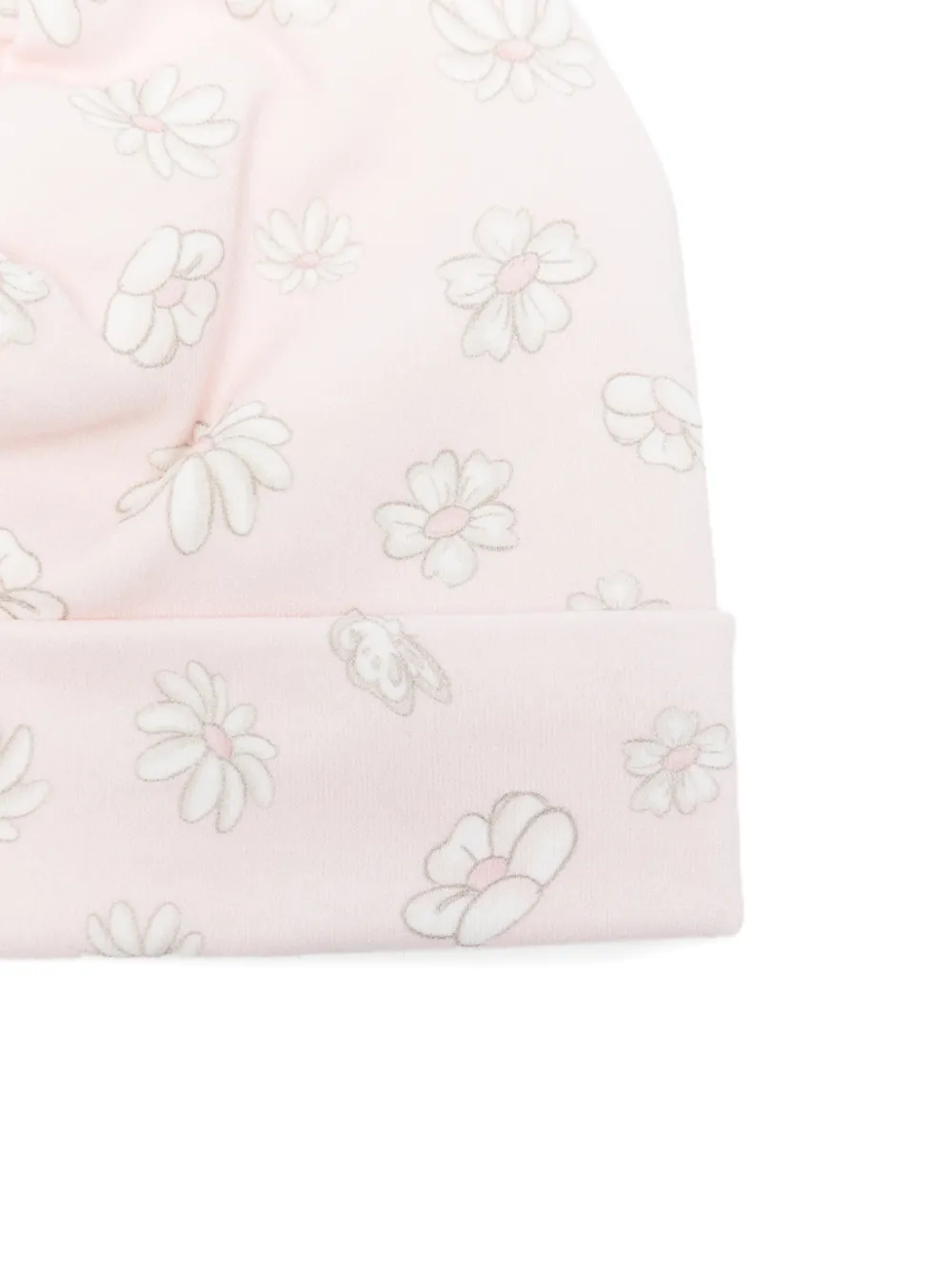 Monnalisa Muts met bloemenprint Roze